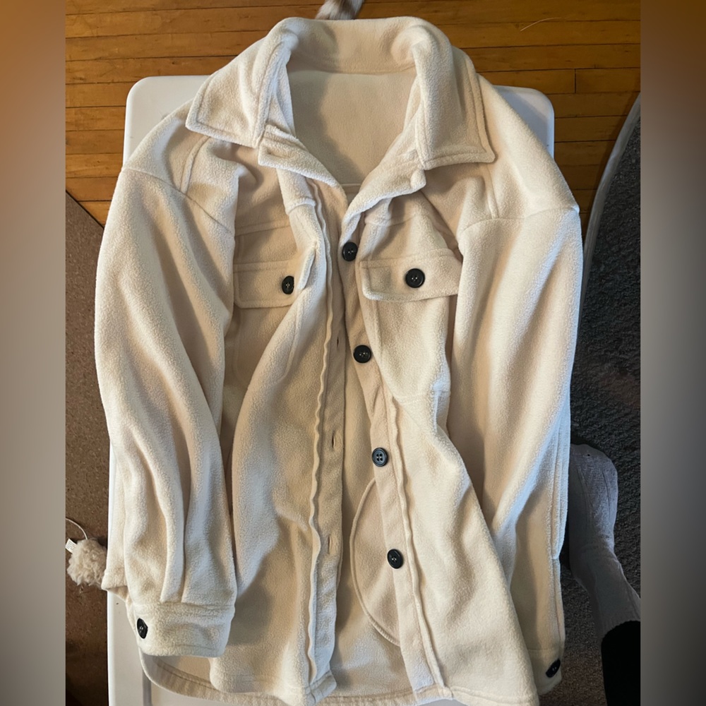 Cream shacket